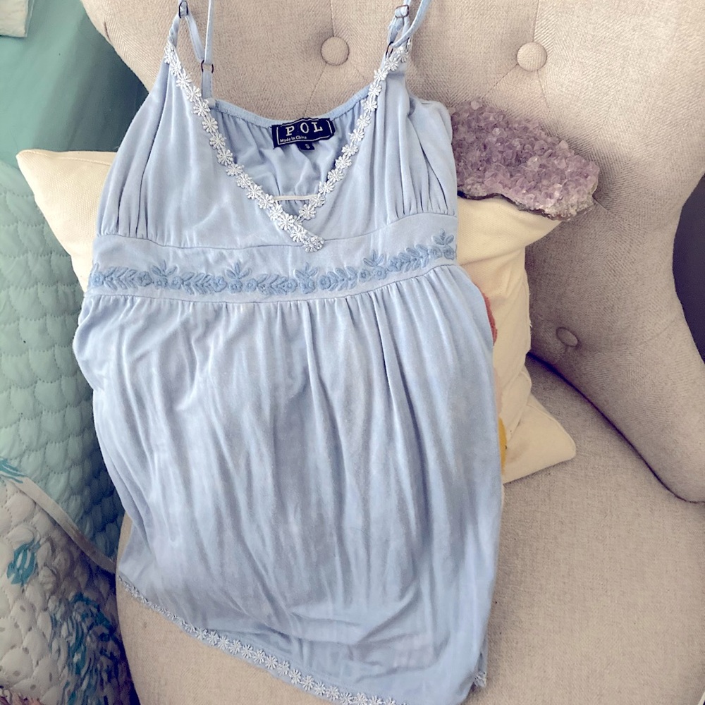 POL Baby Blue mini dress or long top